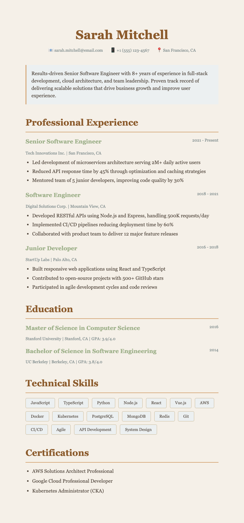 Earth tone natural resume